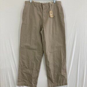 New Chaps Pants‎ size 36W x 32L Tan True American Chino Straight Fit Cotton